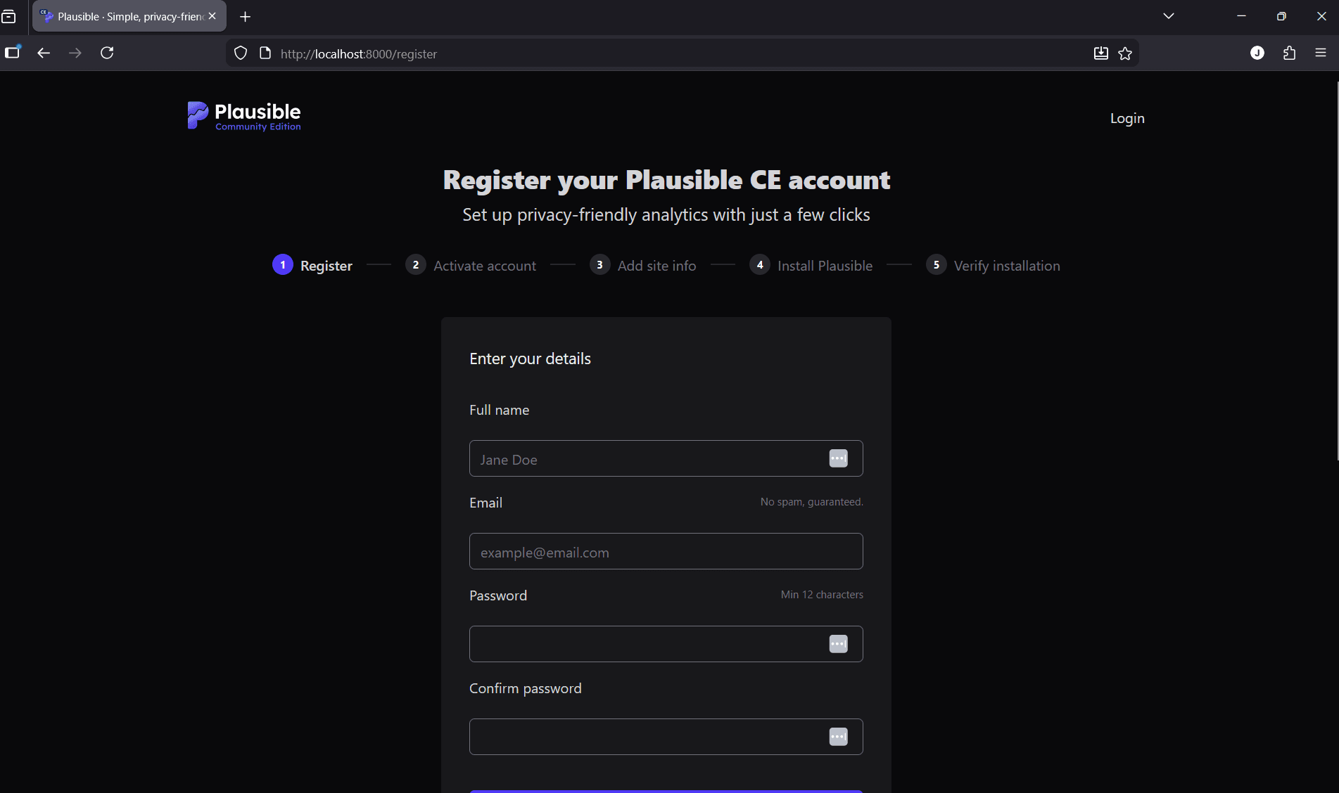 Podman plausible result